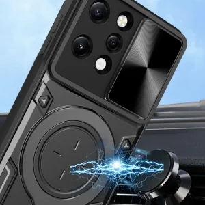 کاور اسپارتان مدل Magnet Ring Strap مناسب برای گوشی موبایل شیائومی Redmi 12 4G / Redmi12 به همراه بند آویز