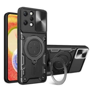 کاور اسپارتان مدل Magnet Ring Strap مناسب برای گوشی موبایل شیائومی Redmi 12 4G / Redmi12 به همراه بند آویز