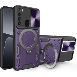 کاور اسپارتان مدل Magnet Ring Strap مناسب برای گوشی موبایل شیائومی Redmi Note 8 به همراه بند آویز