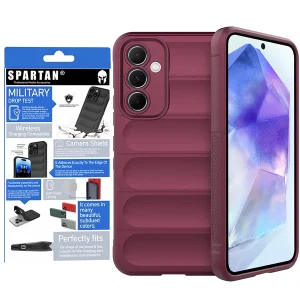 کاور اسپارتان مدل Flex Armor مناسب برای گوشی موبایل سامسونگ Galaxy M55 / C55 / F55