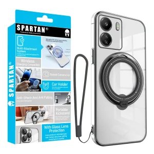 کاور اسپارتان مدل Ring Stand Strap مناسب برای گوشی موبایل شیائومی Redmi 13C / Poco C65 به همراه بند