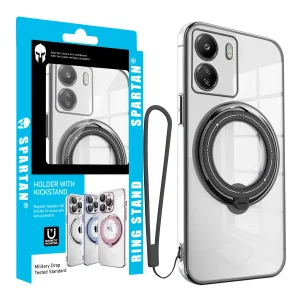 کاور اسپارتان مدل Ring Stand Strap مناسب برای گوشی موبایل شیائومی Redmi 13C / Poco C65 به همراه بند