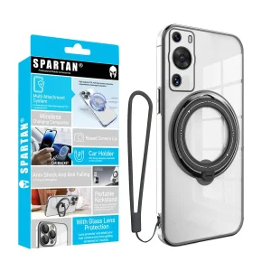 کاور اسپارتان مدل Ring Stand Strap مناسب برای گوشی موبایل هوآوی Huawei P60 / P60 Pro به همراه بند