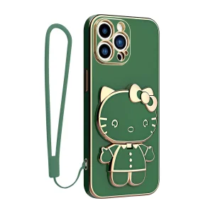 کاور اسپارتان مدل Kitty مناسب برای گوشی موبایل اپل Iphone 14 Pro به همراه بند نگهدارنده