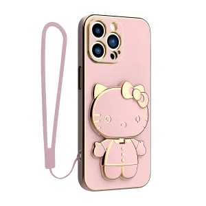 کاور اسپارتان مدل Kitty مناسب برای گوشی موبایل اپل Iphone 14 Pro به همراه بند نگهدارنده