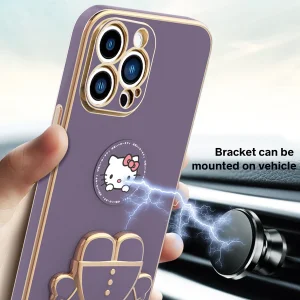 کاور اسپارتان مدل Kitty مناسب برای گوشی موبایل اپل Iphone 14 Pro به همراه بند نگهدارنده