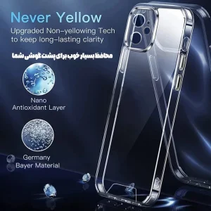 کاور اپیکوی مدل Transparent Clear مناسب برای گوشی موبایل اپل iPhone X/Xs