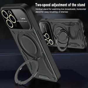 کاور اسپارتان مدل Hybrid Armor Strap مناسب برای گوشی موبایل اپل iPhone 13 Pro به همراه بند آویز