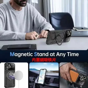 کاور اسپارتان مدل Hybrid Armor Strap مناسب برای گوشی موبایل اپل iPhone 13 Pro به همراه بند آویز