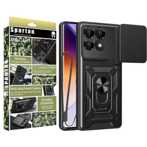 کاور اسپارتان مدل Defender Armor Strap مناسب برای گوشی موبایل شیائومی Poco F6 Pro 5G / Redmi K70 Pro همراه با بند