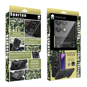 کاور اسپارتان مدل Defender Armor Strap مناسب برای گوشی موبایل شیائومی Poco F6 Pro 5G / Redmi K70 Pro همراه با بند