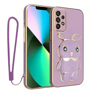 کاور اسپارتان مدل Bunny مناسب برای گوشی موبایل سامسونگ Galaxy A33 به همراه بند نگهدارنده