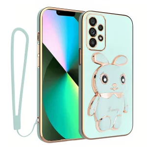 کاور اسپارتان مدل Bunny مناسب برای گوشی موبایل سامسونگ Galaxy A33 به همراه بند نگهدارنده