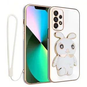 کاور اسپارتان مدل Bunny مناسب برای گوشی موبایل سامسونگ Galaxy A33 به همراه بند نگهدارنده