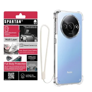 کاور اسپارتان مدل Airbag Strap مناسب برای گوشی موبایل شیائومی Redmi A3X/ A3 2024 به همراه بندآویز