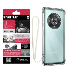 کاور اسپارتان مدل Airbag Strap مناسب برای گوشی موبایل آنر Magic 4 Pro 5G به همراه بندآویز