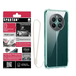 کاور اسپارتان مدل Airbag Strap مناسب برای گوشی موبایل ریلمی 12 4G/ 13 4G/ Narzo 70 به همراه بندآویز