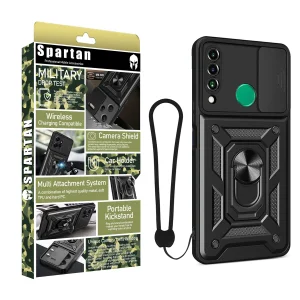 کاور اسپارتان مدل Defender Armor Strap مناسب برای گوشی موبایل هوآوی Y6P 2020 / Y6 Prime 2019 به همراه بندآویز