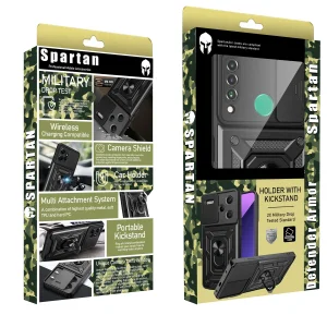 کاور اسپارتان مدل Defender Armor Strap مناسب برای گوشی موبایل هوآوی Y6P 2020 / Y6 Prime 2019 به همراه بندآویز