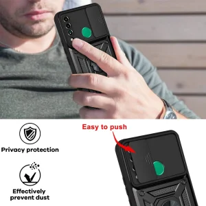 کاور اسپارتان مدل Defender Armor Strap مناسب برای گوشی موبایل هوآوی Y6P 2020 / Y6 Prime 2019 به همراه بندآویز
