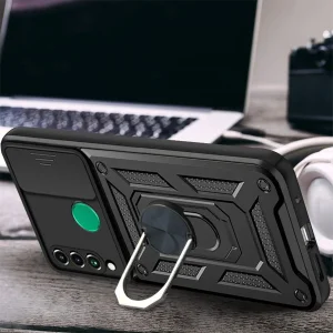 کاور اسپارتان مدل Defender Armor Strap مناسب برای گوشی موبایل هوآوی Y6P 2020 / Y6 Prime 2019 به همراه بندآویز