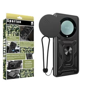 کاور اسپارتان مدل Defender ArmorStrap مناسب برای گوشی موبایل آنر Magic 5 lite / X9A به همراه بندآویز
