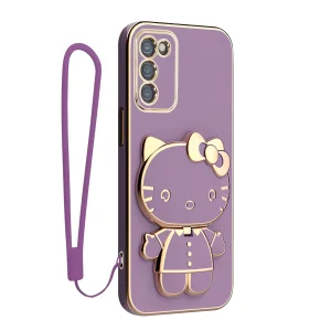 کاور اسپارتان مدل Kitty مناسب برای گوشی موبایل سامسونگ Galaxy M13 / M23 به همراه بند نگهدارنده