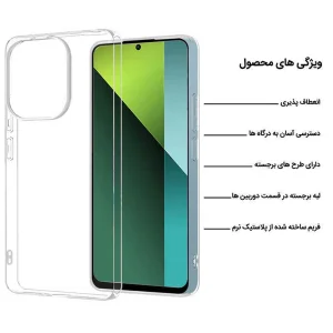 کاور اپیکوی مدل Transparent Clear مناسب برای گوشی موبایل شیائومی Redmi Note 13 Pro 5G/ Poco X6 5G