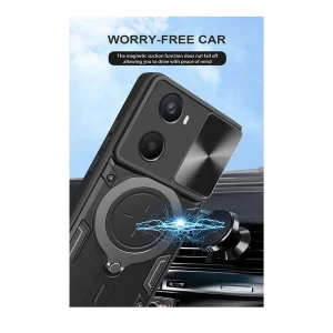 کاور اسپارتان مدل Magnet Ring Strap مناسب برای گوشی موبایل اوپو A76/ A96 4G به همراه بند آویز