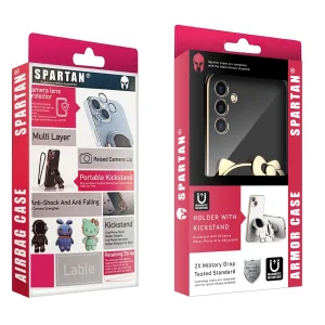 کاور اسپارتان مدل Kitty Strap مناسب برای گوشی موبایل سامسونگ S24 FE به همراه بندآویز