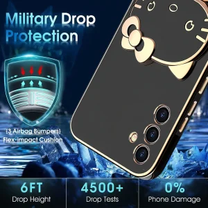 کاور اسپارتان مدل Kitty Strap مناسب برای گوشی موبایل سامسونگ S24 FE به همراه بندآویز