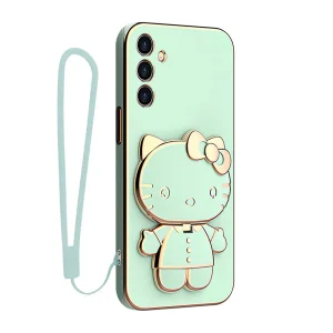 کاور اسپارتان مدل Kitty Strap مناسب برای گوشی موبایل سامسونگ S24 FE به همراه بندآویز