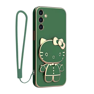 کاور اسپارتان مدل Kitty Strap مناسب برای گوشی موبایل سامسونگ S24 FE به همراه بندآویز