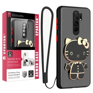 کاور اسپارتان مدل MBC Kitty مناسب برای گوشی موبایل شیائومی Redmi Note 8 Pro به همراه بند نگهدارنده
