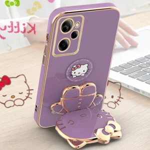 کاور اسپارتان مدل Kitty مناسب برای گوشی موبایل شیائومی Poco X5 Pro به همراه بند نگهدارنده