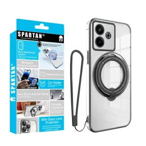 کاور اسپارتان مدل Ring Stand Strap مناسب برای گوشی موبایل شیائومی Redmi 13 4G / Poco M6 4G / Note 13R به همراه بندآویز