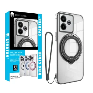 کاور اسپارتان مدل Ring Stand Strap مناسب برای گوشی موبایل شیائومی Redmi 13 4G / Poco M6 4G / Note 13R به همراه بندآویز