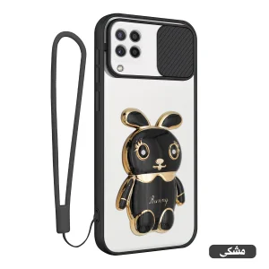 کاور اسپارتان مدل Camshield Bunny مناسب برای گوشی موبایل سامسونگ Galaxy A22 4G / M32 4G به همراه بند نگهدارنده