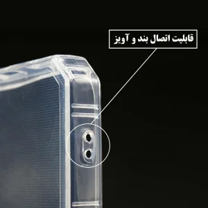 کاور اسپارتان مدل Airbag Four-Sided Apple Strap مناسب برای گوشی موبایل سامسونگ Galaxy S24 FE به همراه بندآویز
