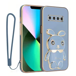 کاور اسپارتان مدل Bunny Strap مناسب برای گوشی موبایل سامسونگ Galaxy S10 به همراه بند