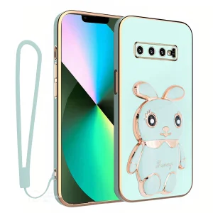 کاور اسپارتان مدل Bunny Strap مناسب برای گوشی موبایل سامسونگ Galaxy S10 به همراه بند