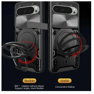 کاور اسپارتان مدل Magnet Ring Strap مناسب برای گوشی موبایل گوگل Pixel 9 Pro به همراه بند آویز