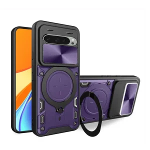 کاور اسپارتان مدل Magnet Ring Strap مناسب برای گوشی موبایل گوگل Pixel 9 Pro به همراه بند آویز