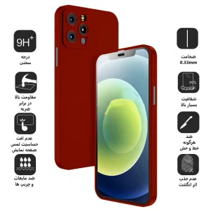 کاور اپیکوی مدل 3IN1 مناسب برای گوشی موبایل اپل iPhone 12 Pro Max به همراه محافظ صفحه نمایش
