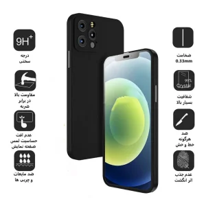 کاور اپیکوی مدل 3IN1 مناسب برای گوشی موبایل اپل iPhone 12 Pro Max به همراه محافظ صفحه نمایش