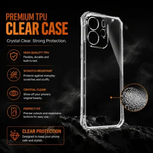 کاور اسپارتان مدل Airbag Four Sided مناسب برای گوشی موبایل شیائومی Redmi Note 14 4G