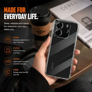 کاور اسپارتان مدل Airbag Four Sided مناسب برای گوشی موبایل شیائومی Redmi Note 14 4G