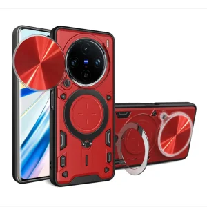 کاور اسپارتان مدل Magnet Ring Strap مناسب برای گوشی موبایل ویوو X100 Pro به همراه بند آویز
