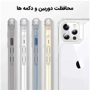 کاور اسپارتان مدل Airbag Four-Sided Apple Strap مناسب برای گوشی موبایل سامسونگ Galaxy A56 به همراه بندآویز