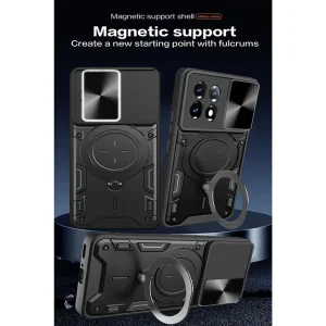 کاور اسپارتان مدل Magnet Ring Strap مناسب برای گوشی موبایل وان پلاس 11 به همراه بند آویز